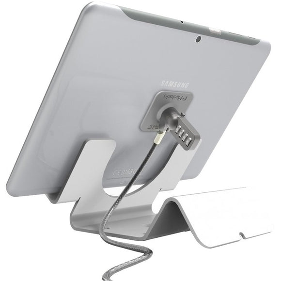 Compulocks Brands, Inc. Universal Security Tablet Holder White - With Security Cable Lock And Plate