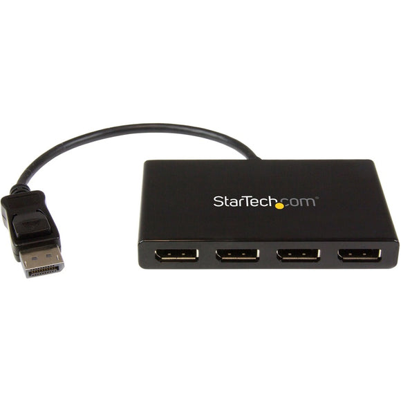 Startech 4-port Displayport Multi-monitor Adapter Drives 4x 1080p 60hz Dp Displays To Ext