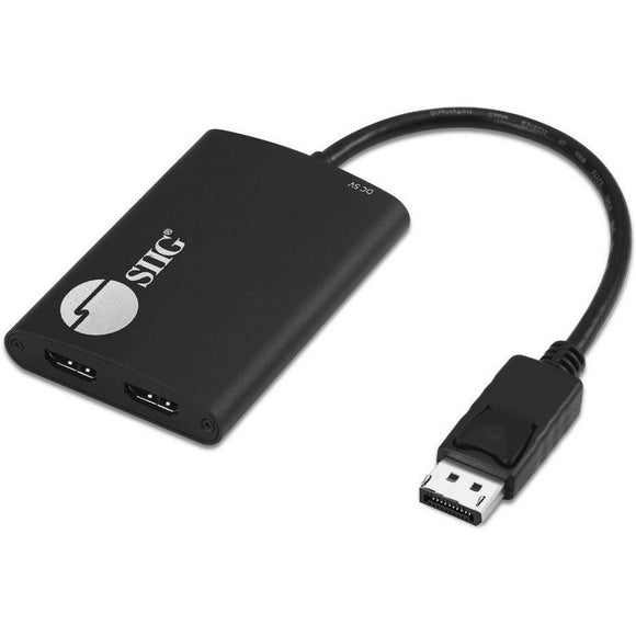 Siig, Inc. Dp To Hdmi Mst Hub,21.6gbps,dual Hdmi For 4k30hz,mirror/ Extend And Panoramic Vi