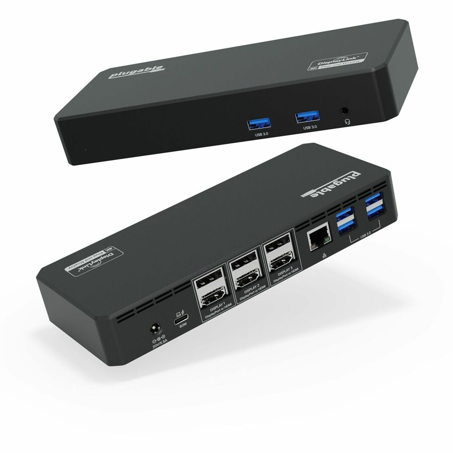 Plugable Technologies Plugable Usb-c Docking Station, 4k Triple ...