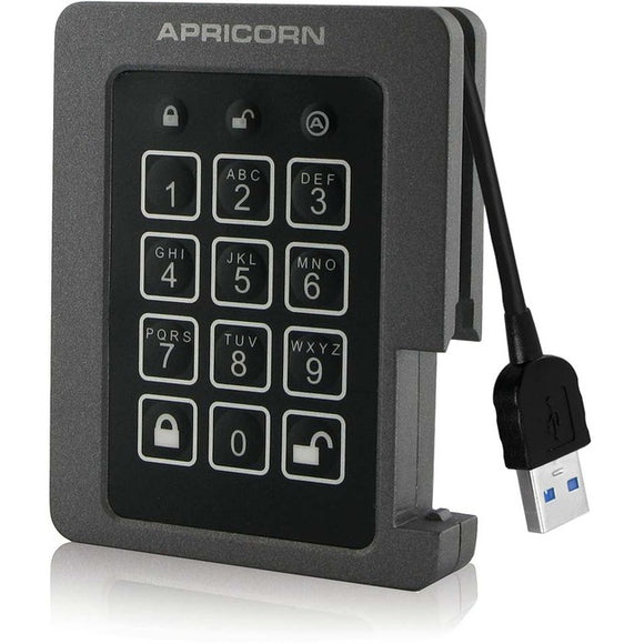Apricorn Aegis Padlock ASSD-3PL256-1TBF 1 TB Solid State Drive - 2.5