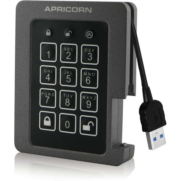 Apricorn Aegis Padlock ASSD-3PL256-2TBF 2 TB Solid State Drive - 2.5