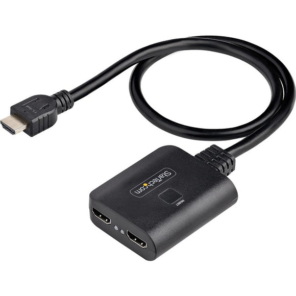 Startech 2-port 4k 60hz Hdmi Splitter Shows The Same Image On Two Hdmi Displays; Hdr; 7.1