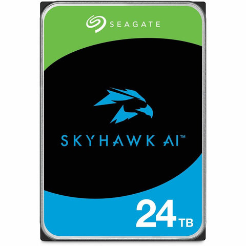 Seagate SkyHawk AI ST24000VE002 24 TB Hard Drive - 3.5" Internal - SATA (SATA/600) - Conventional Magnetic Recording (CMR) Method