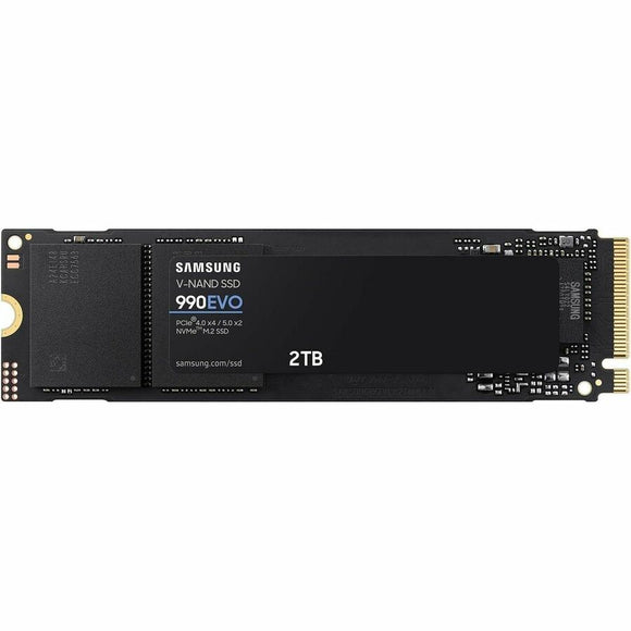 Samsung 990 EVO 2 TB Solid State Drive - M.2 2280 Internal - PCI Express NVMe (PCI Express NVMe 4.0 x4) - Black
