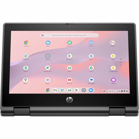 HP Pro x360 Fortis 11 G5 11.6" Touchscreen Rugged Convertible 2 in 1 Chromebook - HD - Intel N-Series N100 - 8 GB - 64 GB Flash Memory - Jack Black