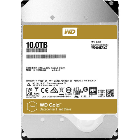 WD101KRYZ 10TB WD Gold™ high-capacity datacenter hard drive