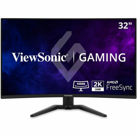 ViewSonic VX3228C-2K 32 Inch 1440p Curved Gaming Monitor with 1ms, 180Hz, FreeSync, Eye Care, HDMI, and DisplayPort Inputs