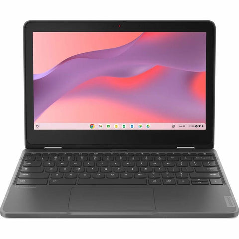 Lenovo 300e Yoga Chromebook Gen 4 82W2002HUS 11.6" Touchscreen Convertible 2 in 1 Chromebook - HD - Octa-core (ARM Cortex A76 + Cortex A55) - 4 GB - 32 GB Flash Memory - English Keyboard - Graphite Gray