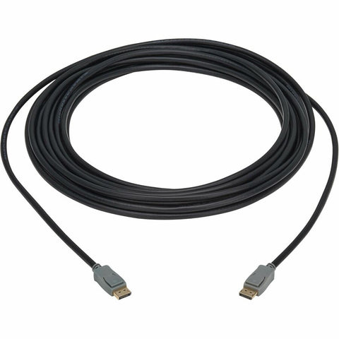 Eaton Tripp Lite Series DisplayPort Cable with Latching Connectors (M/M), 4K 60 Hz, HBR2, 4:4:4, HDCP 2.2, 35 ft. (10.7 m), Black