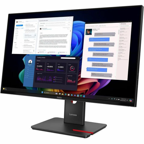 Lenovo ThinkVision T27UD-40 27" Class 4K UHD LED Monitor - 16:9 - Eclipse Black