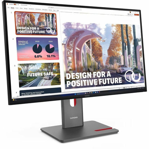 Lenovo ThinkVision P27QD-40 27" Class WQHD LED Monitor - 16:9 - Raven Black