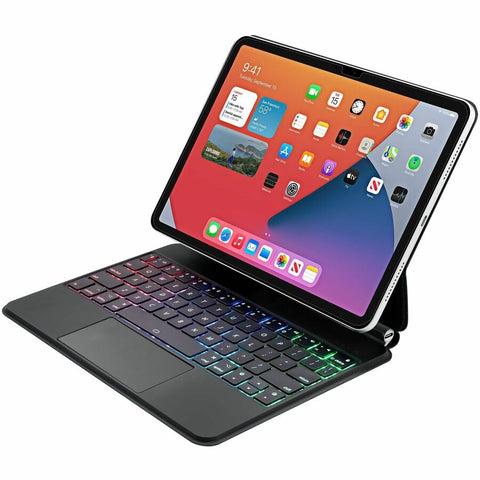 Adesso Portable Keyboard/Cover Case for 12.9" to 13" Apple iPad Pro (3rd Generation), iPad Pro (4th Generation), iPad Pro (5th Generation), iPad Pro (6th Generation), iPad Air 13 (2024) Tablet - English (US) Keyboard