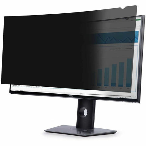 StarTech.com Privacy Screen For Dell U3824DW Curved Ultrawide 21:9 Monitor, Double-Sided, Computer Desktop Monitor Screen Protector, TAA
