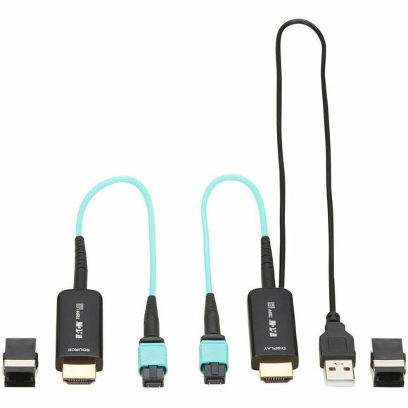 Eaton Tripp Lite Series HDMI Fiber Extender Terminations for MPO Fiber Optic Cable - 4K 60 Hz, 18 Gbps, LSZH, Up to 328 ft. (100 m)