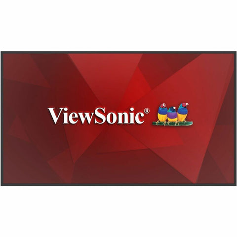 ViewSonic CDE6531 65 Inch 4K UHD Commercial Display with 500-nit Brightness, 5000:1 Contrast Ratio, OPS Slot, 8GB RAM, 32GB Storage, 16W Dual Speakers, Wifi Slot, HDMI, USB A, and USB C Inputs