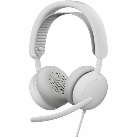Logitech Zone Wired 2 for Business - Noise-Canceling Headset with Adaptive Hybrid ANC, Microsoft Teams Certified, USB-C with USB-A adapter, Off-white