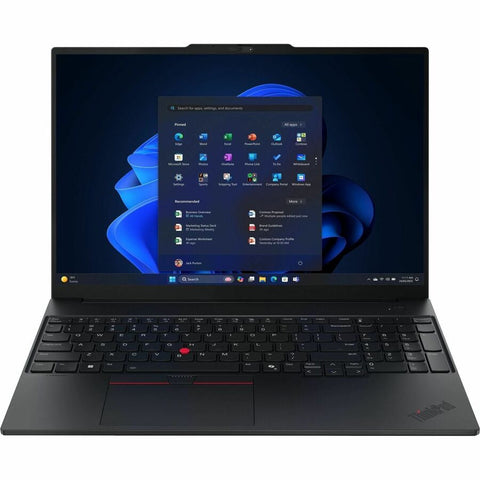 Lenovo ThinkPad E16 Gen 3 21ST0007US 16" Notebook - WUXGA - AMD Ryzen 5 230 - 16 GB - 256 GB SSD - English Keyboard - Black