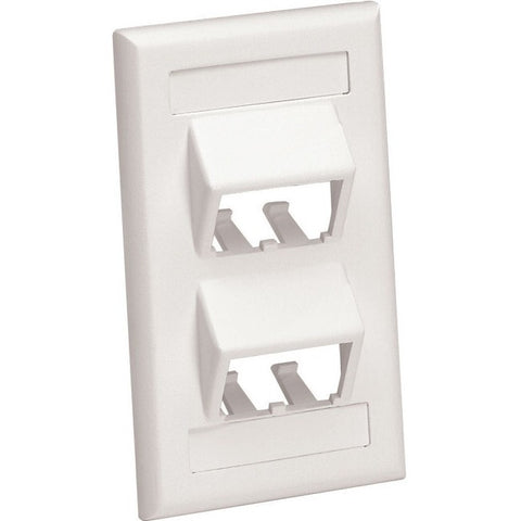 Panduit Corp Face Plt 1 Gang Sloped 4pt