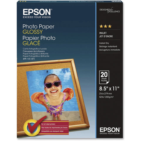 Epson Print Epson Photo Paper - Letter A Size (8.5 In X 11 In). For Epson 3640