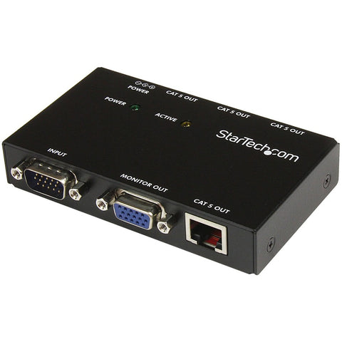 Startech Extend And Distribute A Vga Signal To Up To 4 Displays Over Cat5 Cable - Vga Ove