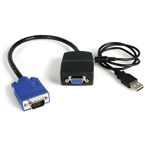 Startech Compact Usb-powered Vga Splitter Allows You To Split A Video Source To Two Separ