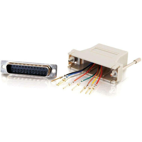 C2g Modular Adapter - Rj-45 Left Connector - Female Left Gender - Db25 Right Connect