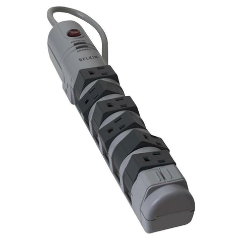 Belkin International Inc 8-outlet Pivot-plug Surge Protector, 6-foot Heavy-duty Power Cord