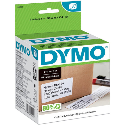 Dymo Shipping Labels -300 Labels/roll, 1 Roll/box. Size: 2-5/16in X 4in
