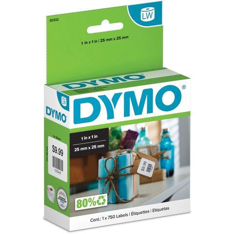 Dymo 1in X 1in Labels, 750 Labels/roll, 1 Roll/box