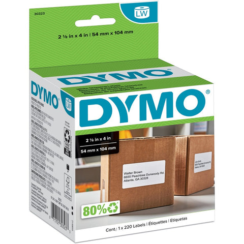 Dymo Labels - Thermal Paper - White - 2.13 In X 4 In