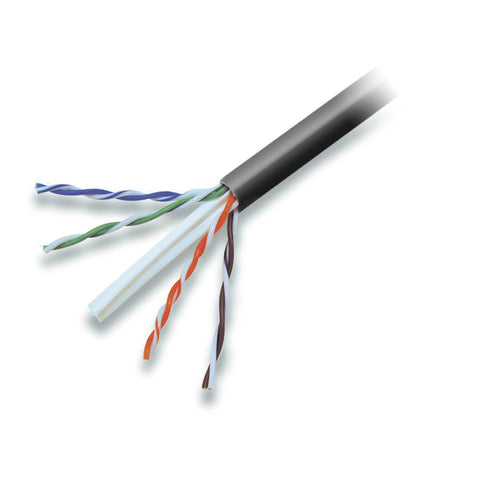 Belkin International Inc Cat6 Solid Bulk Cable  4pr;24awg;1000 Blk Plnm