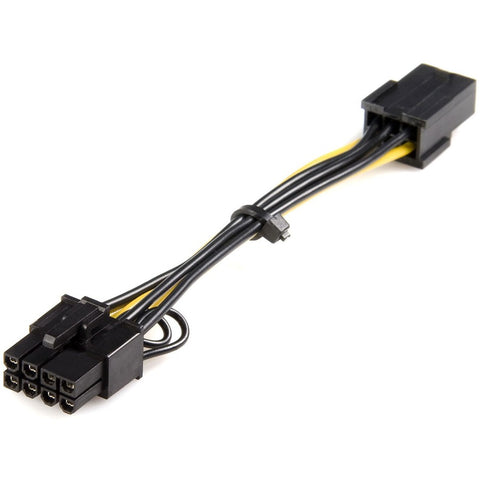 Startech This Pci Express 6 Pin To 8 Pin Power Adapter Cable Lets You Connect A Standard