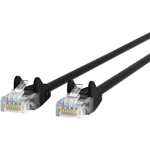 Belkin International Inc A3l791-30-blk-s - Patch Cord - Unshielded Twisted Pair (utp) - Male Left Gender