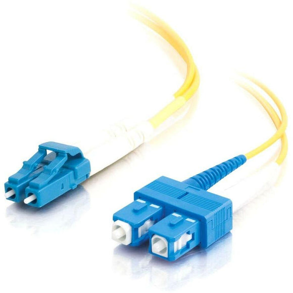 C2G 9m LC-SC 9/125 Duplex Single Mode OS2 Fiber Cable - Yellow - 30ft
