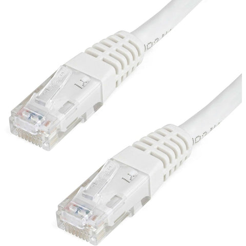 Startech 8ft White Cat6 Ethernet Cable Delivers Multi Gigabit 1/2.5/5gbps & 10gbps Up To