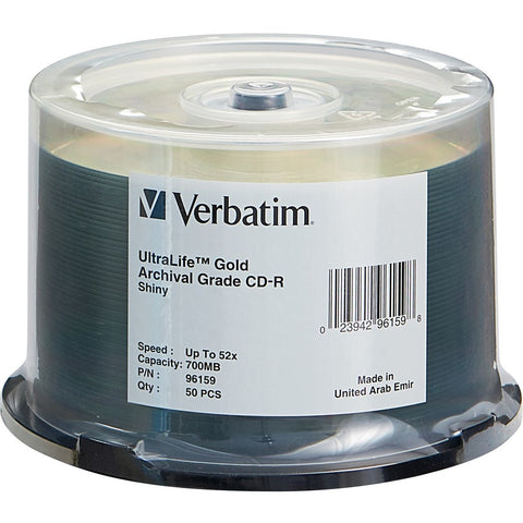 Verbatim Americas Llc 50pk Cdr 52x, Ultralife Archival Gold Sh