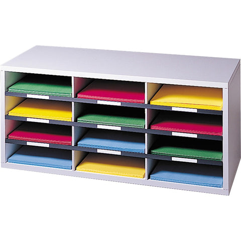 Fellowes, Inc. 12-compartment Sorter Keeps Letter Size Literature, Files, And Forms Organized A