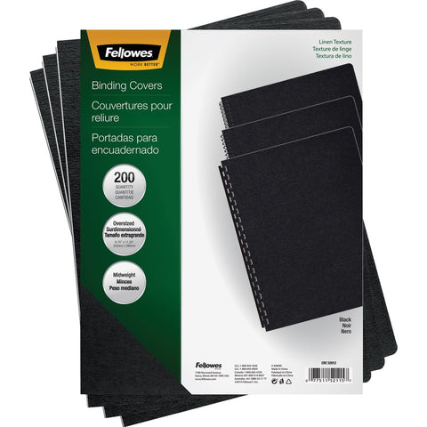 Fellowes, Inc. Binding Covers Expressions Linen Black O