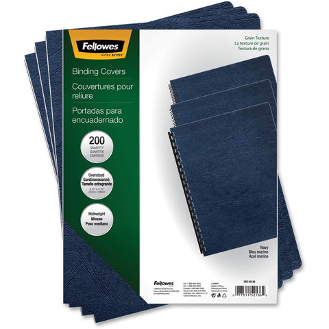 Fellowes, Inc. Binding Covers Expressions Grain Navy 20