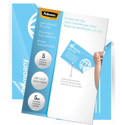 Fellowes, Inc. Pouch Self Adhesive Business Card Size 5