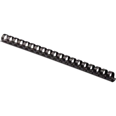 Fellowes, Inc. Plastic Combs - Round Back, 1/2, 90 Sheets, Black, 25 Pack - Gives A Professiona