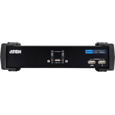 Aten 2-port Dvi Kvmp With Usb2.0 Peripheral