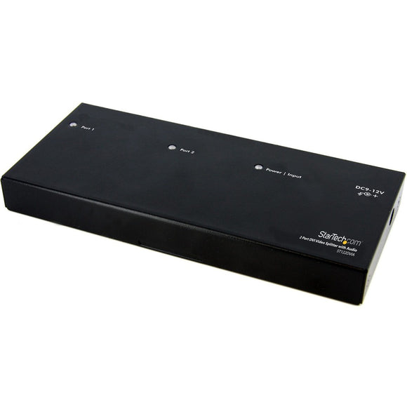 Startech Split A Dvi Source With Audio To Two Displays - Dvi Video Splitter - 2 Port Dvi