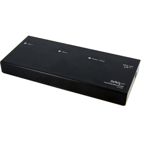 Startech Split A Dvi Source With Audio To Two Displays - Dvi Video Splitter - 2 Port Dvi