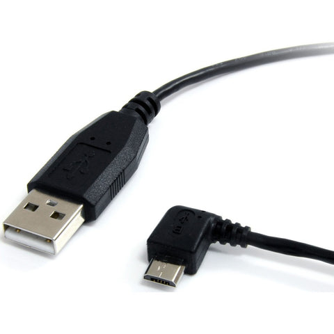 Startech 1 Ft Usb To Left Angle Micro Usb Cable - The Uusbhaub1la 1-foot Usb A To Micro U