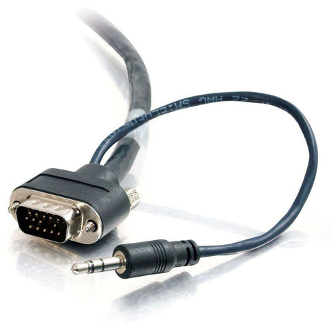 C2g Av Cable - 3.5mm Stereo,vga Left Connector - Male Left Gender - Vga,3.5mm Stereo