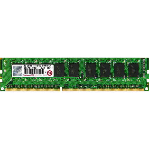 Transcend Information Transcend 2gb Ddr3 1333 (pc3 10666) Ecc Cl9 Dimm 240pin 1rank (made With 256mx8