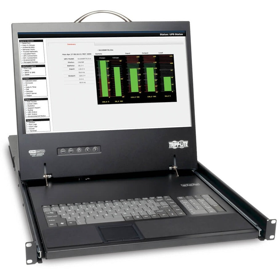 Eaton Tripp Lite Series Netcommander 8-port Cat5 1u Rack-mount Console ...