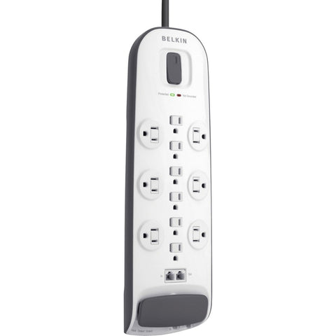 Belkin International Inc 12-outlet Surge Protector With 8 Ft Power Cord With Cable/satellite And Telephon